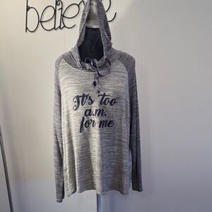 Natural Reflections Gray and Black Hoodie